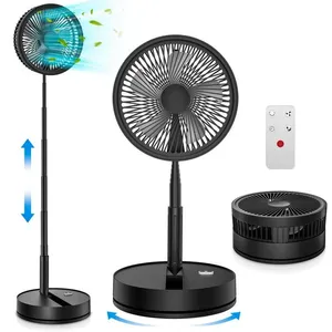 HANDEIU Ventilateur sur Pied Portable Silencieux 9 Noir Ventilateurs  ...