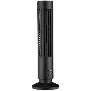 Ventilateur USB sur pied silencieux sans pales pour climatiseur vertical Noir