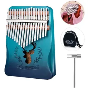 Kalimba Pouce Piano 17 Touches Avec Acajou En Bois Avec Sac, Marteau Et Livre De Musique, Parfait Pour Debutants, EnfantsVendu parfnac-be