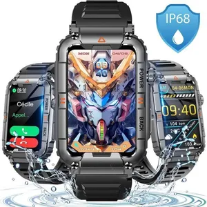 XTRADITECH Montre Connectée Militaire Sport Rectangle Appel Bluetooth ...Vendu parcdiscount
