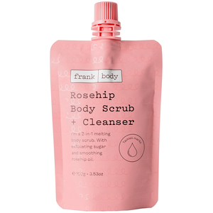 Frank Body Rosehip Body Scrub and Cleanser 100g pas cher