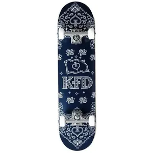 KFD Unisexe   Skateboard Bandana pour adulte Bleu marine 7,75"