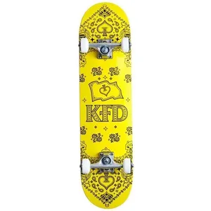 Skate Shortboard - KFD - Bandana Jaune - 7.75 pouces - Mixte - Enfant pas cher