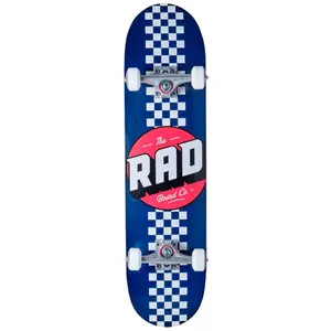 RAD Unisexe   Skateboard à rayures pour adulte Bleu marine 7,75"
