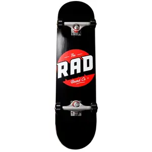 RAD Skateboard unisexe avec logo Progressive pour adulte Noir 8,125"