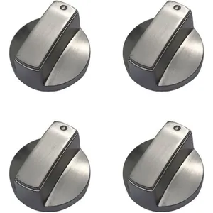 Lot de 4 boutons de cuisinière à gaz universels en métal pour cuisiniè... pas cher