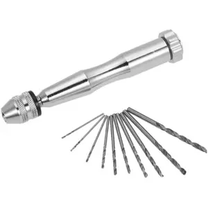 LNTYQ Petite perceuse manuelle efficace avec dix forets, complément parfait ... pas cher