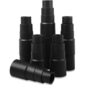 AIMOONSA Adaptateur tuyau aspirateur 25 mm 42 mm lot de 6 PVC noir pas cher