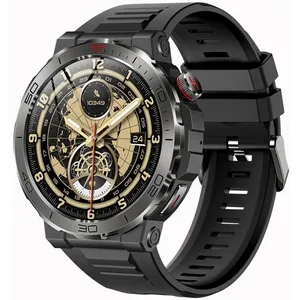 ABURNUDREY Montre connectée Homme Femmes Etanche avec Répondre-Passer Appel et Rappel Intelligente pour iPhone Android (Noir)Vendu parcdiscount