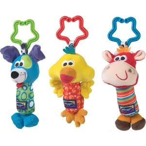 Playgro - 720117 - doudous trio à suspendre pas cher