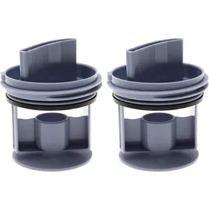 KMOND Lot de 2 filtres de vidange pour machine à laver 647920 00647920 605010 00605010 compatible avec Bosch compatible avec pompe de vidange de machine à pas cher