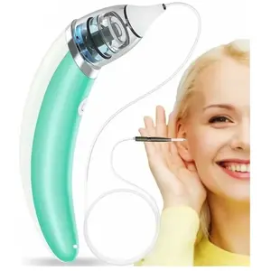Outil de retrait de cérumen électrique nettoyeur d'oreille électrique Kit de retrait de cérumen doux Charge Usb réutilisable forte aspiration pas cher