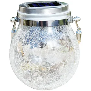 Solaire Exterieur Jardin, 30 LED Boule de Lumière Solaire Craquelée Ve... pas cher