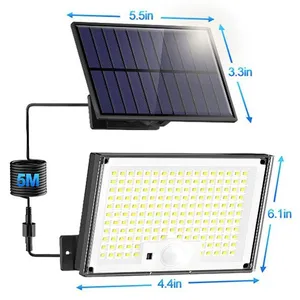 Lampe Solaire Exterieur Detecteur de Mouvement avec Télécommande, LED ... pas cher