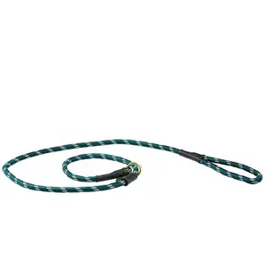 Laisse pour chien ropecuir Weatherbeeta - hunter green/brown - S pas cher