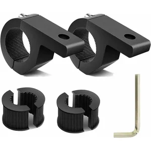 MEMKEY 2pcs 19-30mm Support Barres de Toit Support de Lumiere led Pinces a Barres de Roulement Collier de Serrage,pour Barre de Cage de Roulage pour Hors pas cher