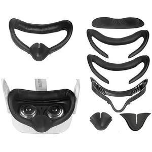 JEDBESETZT Support dinterface faciale VR souple coussinet de remplacement en mousse U-Leather pour Oculus Quest 2 Label pas cher