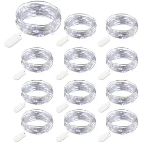 TREETALK 12 Packs Guirlandes Lumineuses à Piles, 20 LEDs 2M Guirlande ... pas cher