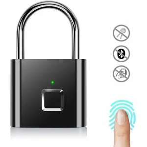 ZULBCEO Cadenas à Empreintes Digitales, Serrure Rechargeable USB de sécurité Keyless de Sécurité Imperméable d'IP67 pour Utilisation pas cher