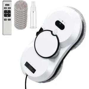 PRUMYA Robot laveur de vitre,5600Pa D'aspiration,Robot Laveur de Vitre Automatique,Système de Sécurité, Navigation Intelligente,10Vendu parcdiscount