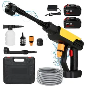 PRUMYA Nettoyeur Haute Pression Buse 6 en 1,21 V, 70 Bar,Nettoyeur Hau... pas cher
