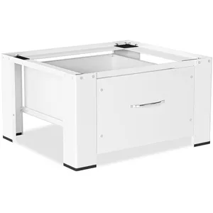 Socle de machine à laver Blanc Socle pour machine à laver avec tiroir,Antidérapant,jusqu'à 150 kg - Swanew pas cher