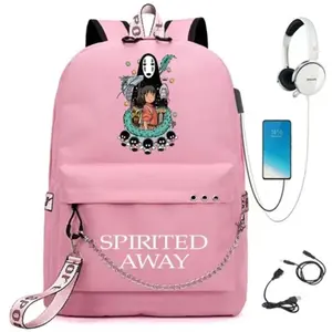 Sac à Dos Spirited Away pour Enfants Cadeaux pour Filles (SD1712) 32*15*45 cm Rose