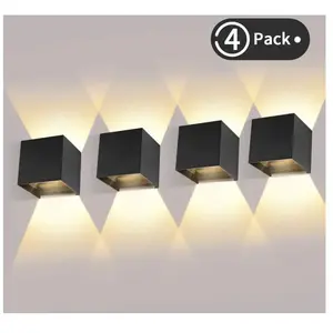 FOREHILL 4 Pièces Applique Murale led Exterieur 12W Appliques Murales ... pas cher