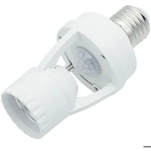 OKUMGGYJ Douille de lampe avec détecteur de mouvement PIR 360° Douille d'ampoule E27 avec détecteur de mouvement détection de sécurité E27 pas cher