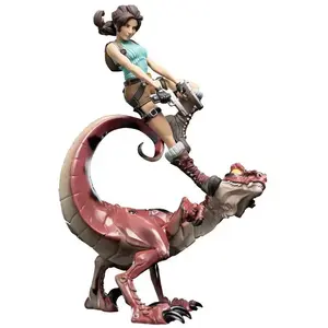 Weta Workshop Tomb Raider figurine Mini Epics Lara Croft & Raptor 24 cm