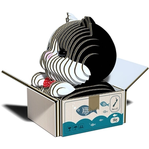 EUGY 089 Chat Tuxedo. Eco-Friendly 3D Paper Puzzle