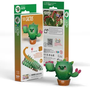 Eugy 3D Cardboard Model Kit - Cactus, Imprimante 3D : accessoires pas cher