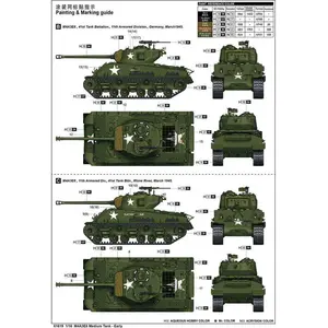 Comparateur de prix : Trumpeter 1:16 I Love Kit 61619 M4A3E8 Sherman Medium Tank - Early Plastic Modelbouwpakket