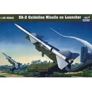 Sa-2 Guideline Missile W/launcher Cabin - 1:35e - Trumpeter pas cher