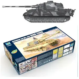 Char lourd allemand Königstiger II - 2 en 1 - TRUMPETER - Jouet de construction - Plastique pas cher