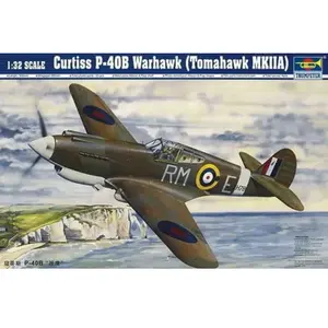 Trumpeter Maquette Avion : Curtiss P-40b Warhawk - Tomahawk Iia-Trumpeter pas cher