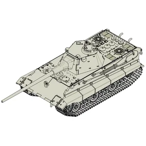 Trumpeter Maquette Char : German E-50(50-75 Tons)/Standardpanzer-Trump...