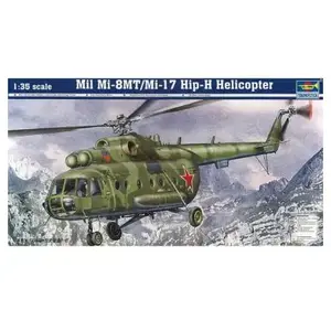Trumpeter 05102 Mil Mi-8MT/Mi-17 Hip-H Helicopter Bouwpakket Schaal 1:35 pas cher