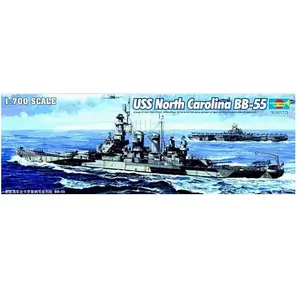 Comparateur de prix : Trumpeter 05734 USS Kit de modélisme Caroline du Nord BB-55, 1/700