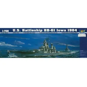 Trumpeter Maquette Bateau : Cuirassé Us Bb-61 Iowa 1984-Trumpeter pas cher