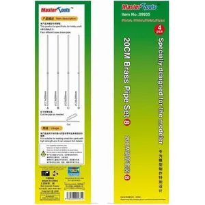 Master Tools 9935 Lot de 8 tuyaux en laiton de 20 cm [9369935] pas cher