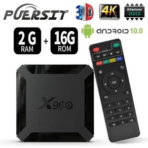 LPNOVE TV Box Q96 mini Android 10.0 2GRAM + 16GROM 2.4G & WiFi bluetooth 4K HD Amlogic S905W2 Quad Core pas cher