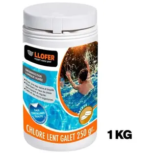1KG CHLORE LENT GALETS DE 250GRVendu parcdiscount