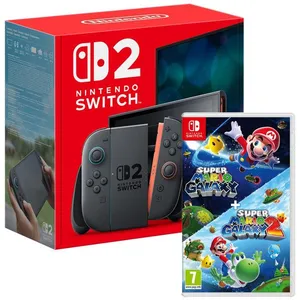 Nintendo Switch 2 + Super Mario Galaxy + Super Mario Galaxy 2 pas cher
