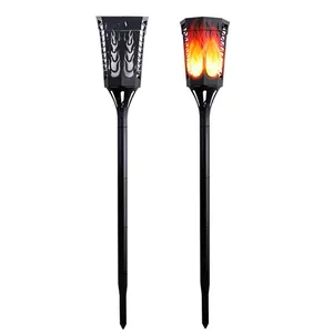 EUROPALAMP Flame solaire détecteur crepusculaire 96 pcs led 35 lumens pas cher