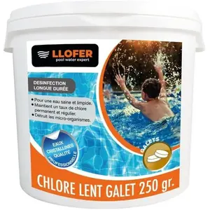 Chlore Lent Galets de 250gr - Entretien de l'eau - Produits d'entretienVendu parcdiscount