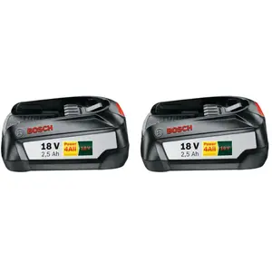 Bosch 18 V 2,5 Ah Batterie Lot de 2 pas cher