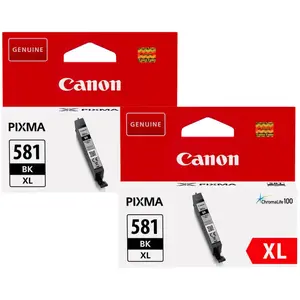 Canon CLI-581XL Cartouches Noir Lot de 2 pas cher