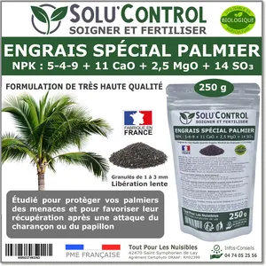 TOUT POUR LES NUISIBLES Engrais spécial palmier 250 g - solucontrol pas cher