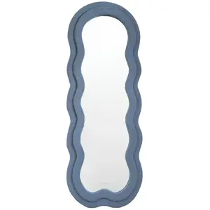 Flamingueo Grand Miroir Mural - Vague Decoration Chambre et Maisons Mi... pas cher